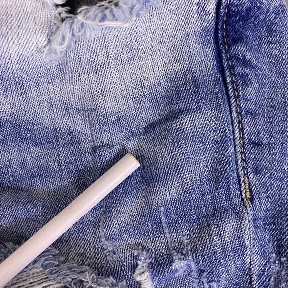 Buckle Black  Skinny Jeans Women's 26 Fit No. 53 Blue Ankle Distressed *Flaw* - Picture 11 of 13